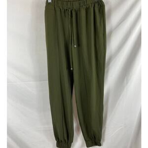 LEL Long Elegant Legs Green Jogger Sweatpants Small Long